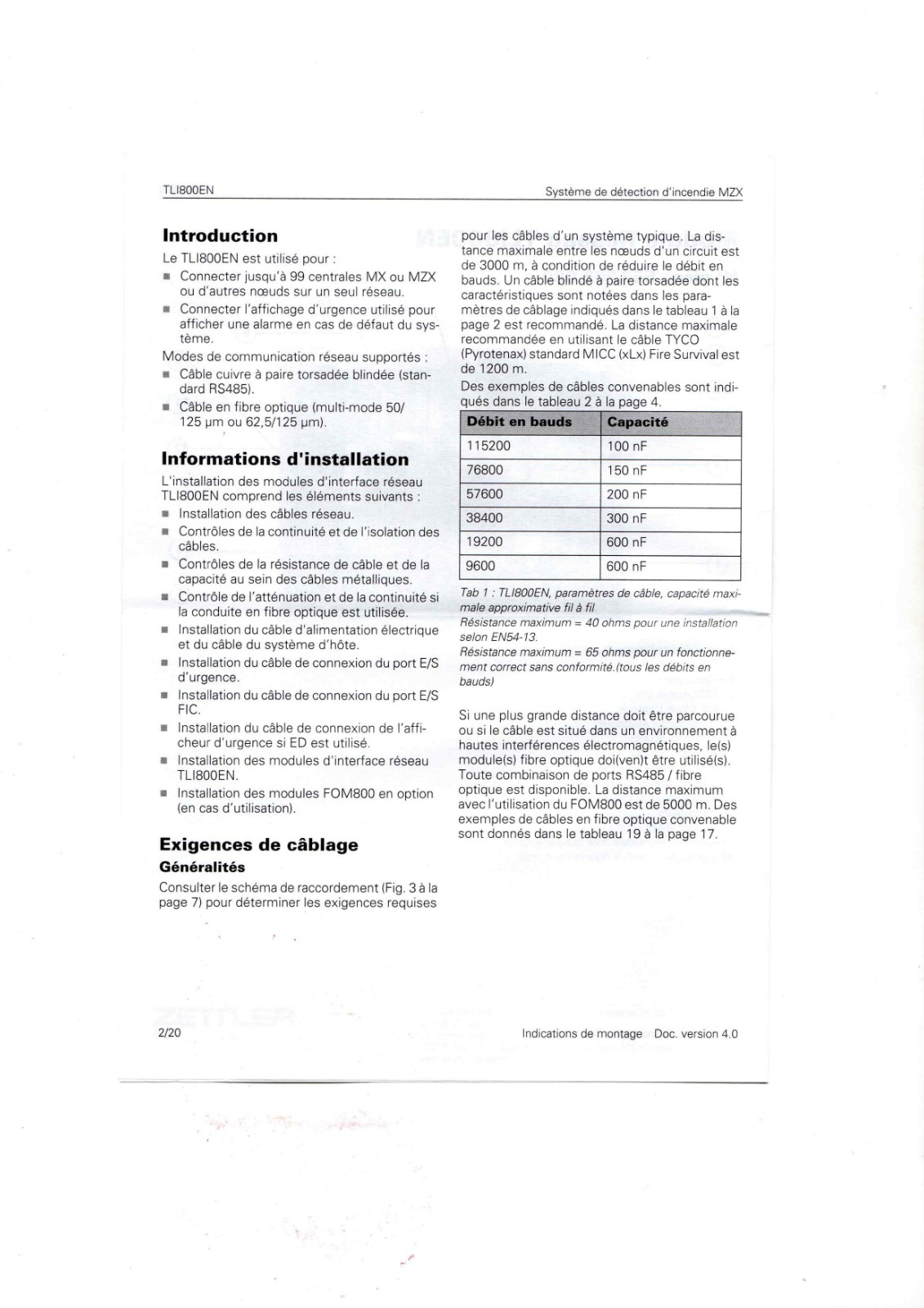 TYCO TLI800EN Datasheet