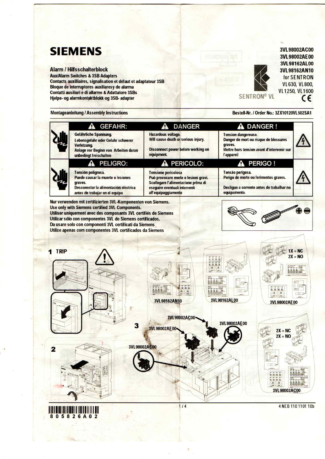 Siemens 3VL8716-1DE30-0AA0 datasheet
